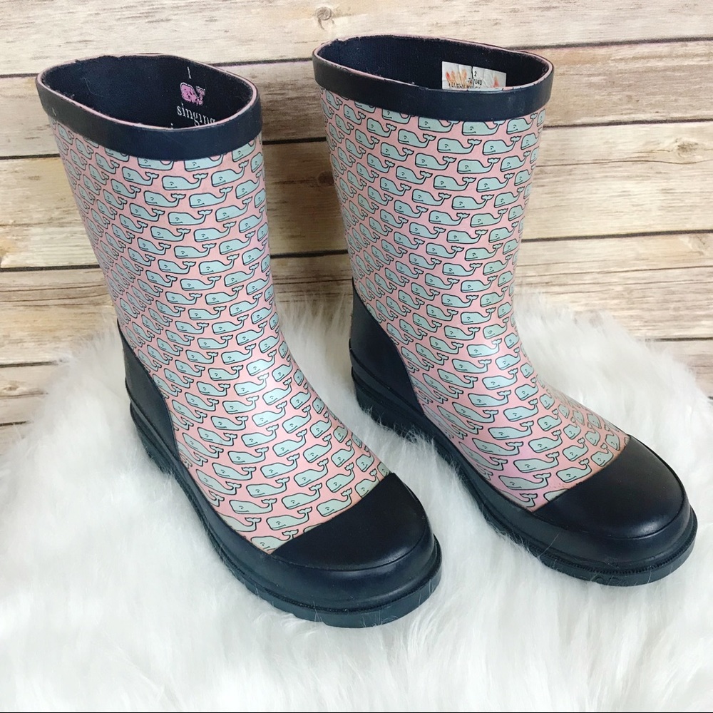 Kid’s Vineyard Vines Whalies Rain Boots Size 2